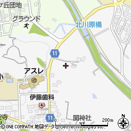 三重県亀山市関町木崎735周辺の地図