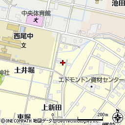愛知県西尾市今川町上新田11周辺の地図