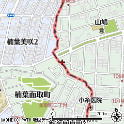 京都府八幡市男山金振20-45周辺の地図