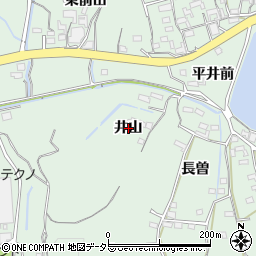 愛知県常滑市檜原（井山）周辺の地図