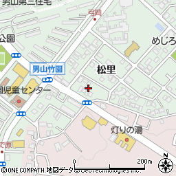 京都府八幡市男山松里11周辺の地図
