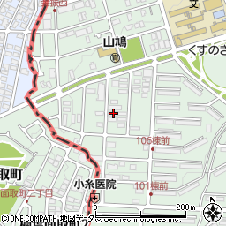 京都府八幡市男山金振23-12周辺の地図