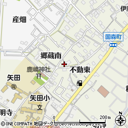 愛知県西尾市国森町不動東10-7周辺の地図