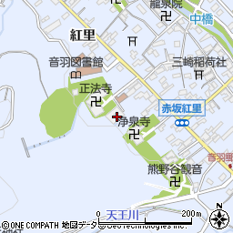 豊川市立赤坂保育園周辺の地図