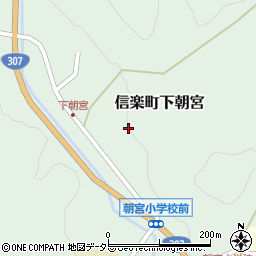 滋賀県甲賀市信楽町下朝宮388周辺の地図