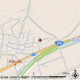 兵庫県姫路市飾東町山崎413周辺の地図