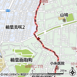 京都府八幡市男山金振20-23周辺の地図