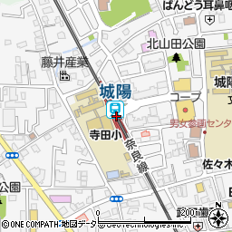 城陽駅周辺の地図