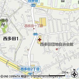 ジャパン川西店周辺の地図