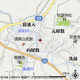 愛知県額田郡幸田町須美元屋敷46周辺の地図