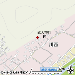 兵庫県姫路市川西周辺の地図