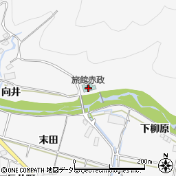 早蕨山荘 赤政周辺の地図