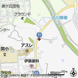 三重県亀山市関町木崎732周辺の地図