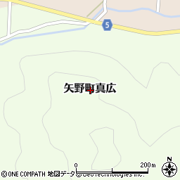兵庫県相生市矢野町真広周辺の地図