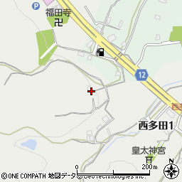 兵庫県川西市西多田越之垣内周辺の地図