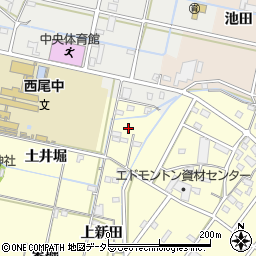 愛知県西尾市今川町上新田9周辺の地図