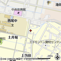 愛知県西尾市今川町上新田8周辺の地図