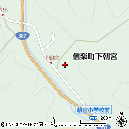 滋賀県甲賀市信楽町下朝宮362-1周辺の地図