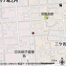 静岡県焼津市三ケ名631周辺の地図