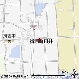 兵庫県たつの市揖西町田井36周辺の地図