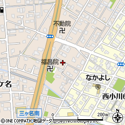 静岡県焼津市三ケ名541-2周辺の地図