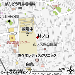 京都府城陽市寺田林ノ口11-72周辺の地図