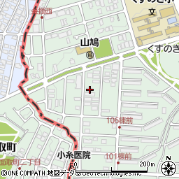 京都府八幡市男山金振23-13周辺の地図