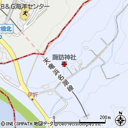 諏訪神社周辺の地図