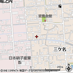 静岡県焼津市三ケ名628周辺の地図