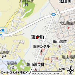 三重県亀山市東台町周辺の地図