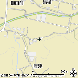 愛知県新城市中宇利雁津41周辺の地図