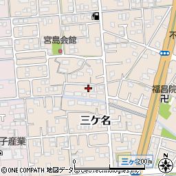 静岡県焼津市三ケ名487周辺の地図