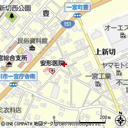 愛知県豊川市一宮町上新切534周辺の地図