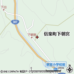 滋賀県甲賀市信楽町下朝宮360周辺の地図