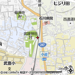 愛知県知多郡武豊町ヒジリ田16周辺の地図