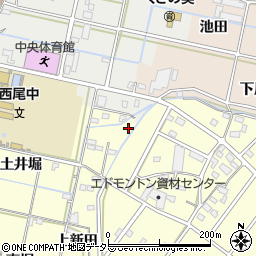 愛知県西尾市今川町上新田7周辺の地図
