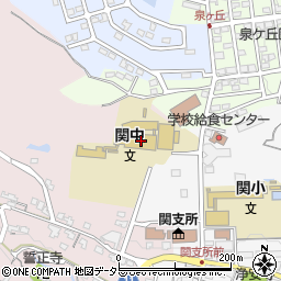 亀山市立関中学校周辺の地図