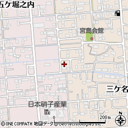 静岡県焼津市三ケ名629-2周辺の地図