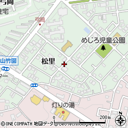 京都府八幡市男山（松里）周辺の地図