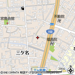 静岡県焼津市三ケ名497周辺の地図