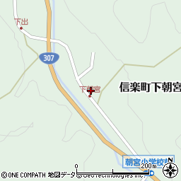 滋賀県甲賀市信楽町下朝宮471周辺の地図