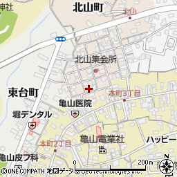 三重県亀山市北山町1周辺の地図