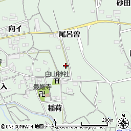 愛知県西尾市平原町尾呂曽35-1周辺の地図