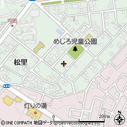 京都府八幡市男山松里4周辺の地図