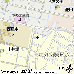 愛知県西尾市今川町上新田2周辺の地図