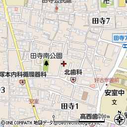 リバティ田寺周辺の地図