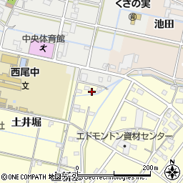 愛知県西尾市今川町上新田3周辺の地図