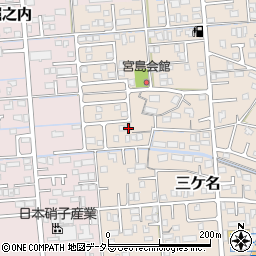 静岡県焼津市三ケ名629-12周辺の地図