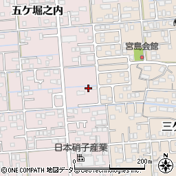 静岡県焼津市五ケ堀之内1302周辺の地図