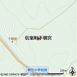 滋賀県甲賀市信楽町下朝宮周辺の地図
